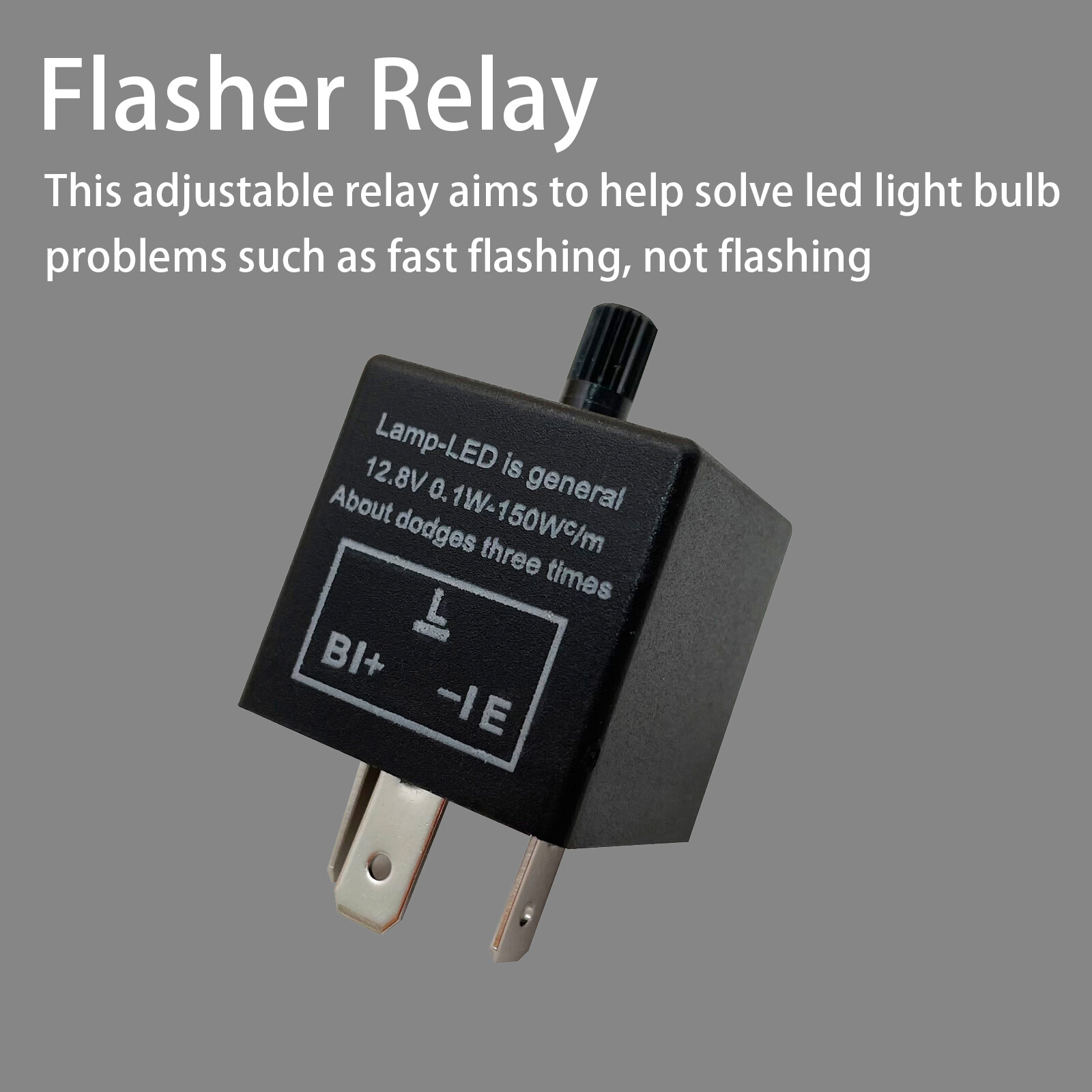 Red Led HAZARD WARNING Rocker Switch with Flashing Lights Kit for Car