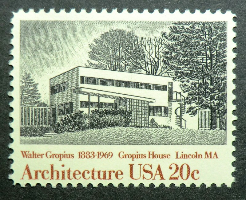 2021 MNH 1982 20c Architecture Walter Gropius House Lincoln Massachusetts