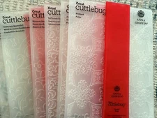 Anna Griffin Embossing Folders 5 1/2  x 4 1/2 inches +Border -Pick what you want