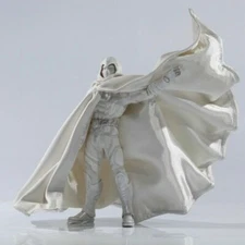 E4-01 1/12 Custom White Wired Cape for Mezco One:12 Moon Knight (No Figure)