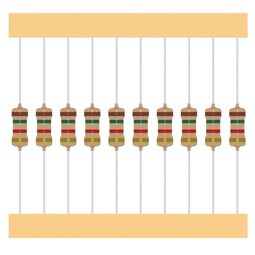 100Pcs 1&Omega;-10M Ohm 1/2W(0.5Watt) Carbon Film Resistors Kit &plusmn;5%  134 Values Option - Picture 1 of 7