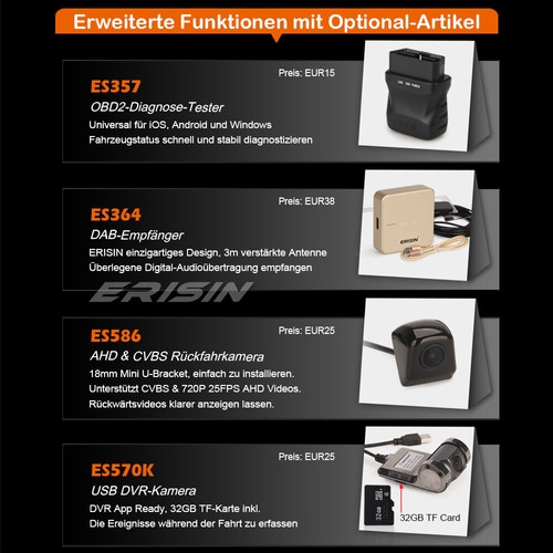 Android 14 CarPlay 64GB DAB+ Autoradio WiFi OBD2 Acht-Kern DSP Navi BMW 5 E39 M5 - Bild 23 von 24