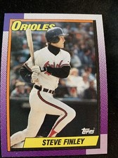 1990 Topps Baseball  Card #349 Steve Finley Baltimore Orioles  NmMt Free Ship!