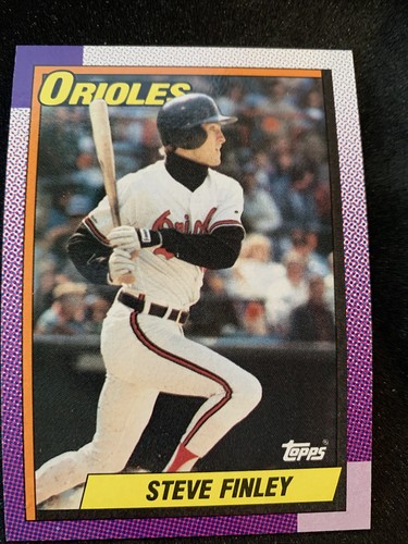 1990 Topps Baseball  Card #349 Steve Finley Baltimore Orioles  NmMt Free Ship! - Picture 1 of 2
