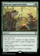 Rootcast Apprenticeship 0032 Non Foil Rare Bloomburrow Commander MTG NM
