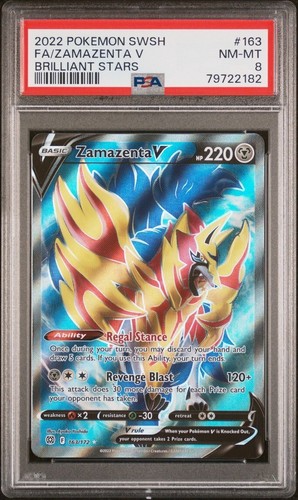 Zamazenta V graded PSA 8 for sale on eBay
