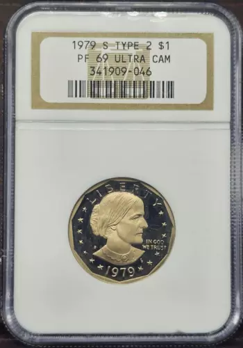 1979-S Type 2 $1 NGC PF 69 Ultra Cameo Proof Dollar