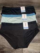 Hanes  3-Pair Womens Hipster Underwear Panties Polyester Blend A  L/7