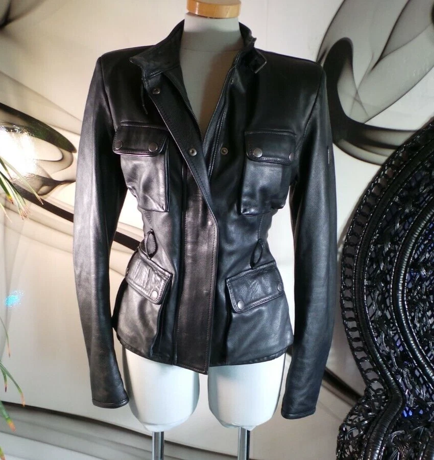 Belstaff triumph belted leather jacket clearance