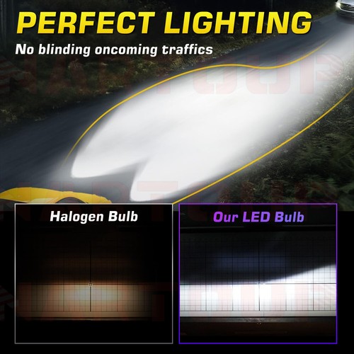 H7 LED Headlight Bulb Kit High Beam 6000K 10000LM White Bulbs Bright Lamp CANBUS - Bild 8 von 13