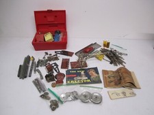 Vtg AC Gilbert Erector Engineers Building Set Mixed Assorted Parts Lot As Is