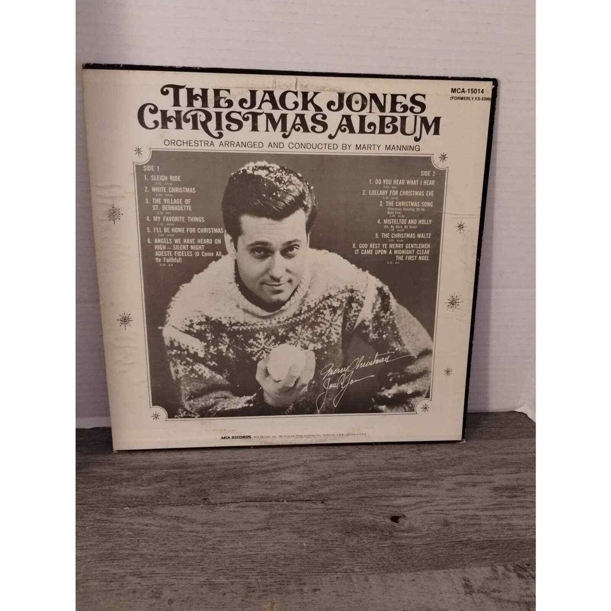 Vinyl Record Jack Jones Christmas Album Vintage 7