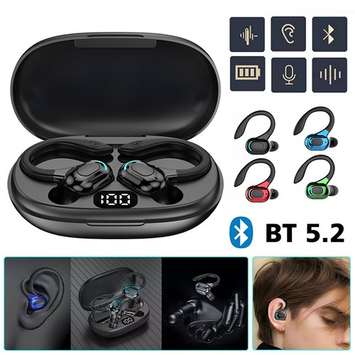 Bluetooth 5.2 Headset Wireless Earbuds Ohrhörer Stereo Kopfhörer Ohrbügel - Bild 7 von 36