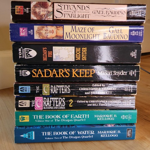 Fantasy and Magic Lot of 8 Books by Baudine, Snyder, Stasheff, Kellogg Paperback - Imagen 3 de 6