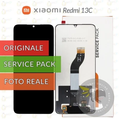 DISPLAY ORIGINALE XIAOMI REDMI 13C SCHERMO LCD VETRO TOUCH SCREEN RICAMBIO