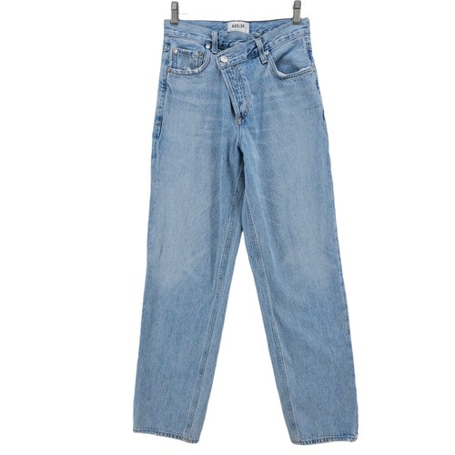 AGOLDE Criss Cross Upsize Jeans Blue Denim 100% Baumwolle Größe 23 - LESEN!!