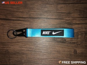 blue nike keychain