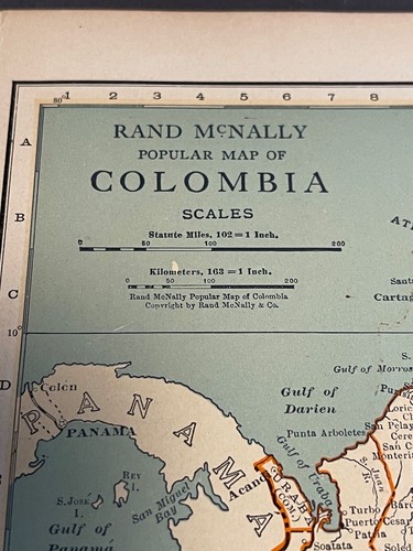 Antique Original! Lot of 16 South America Brazil, Peru, & More Maps 1880-1920s - Picture 8 of 22