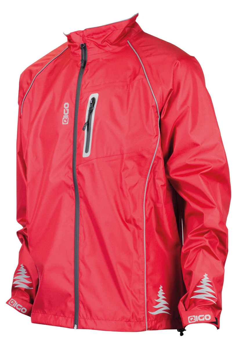 Red waterproof cycling jacket sale