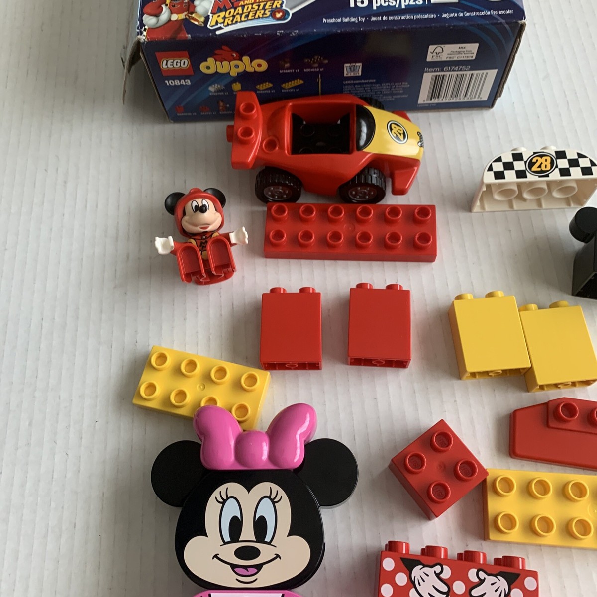 Lego Disney Duplo 10843 Mickey Racer INCOMPLETE Missing Gas Extra  Minny