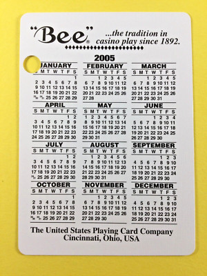 Cliff Castle Casino, Camp Verde AZ Bee Brand 2005 Calendar Single Playing Card