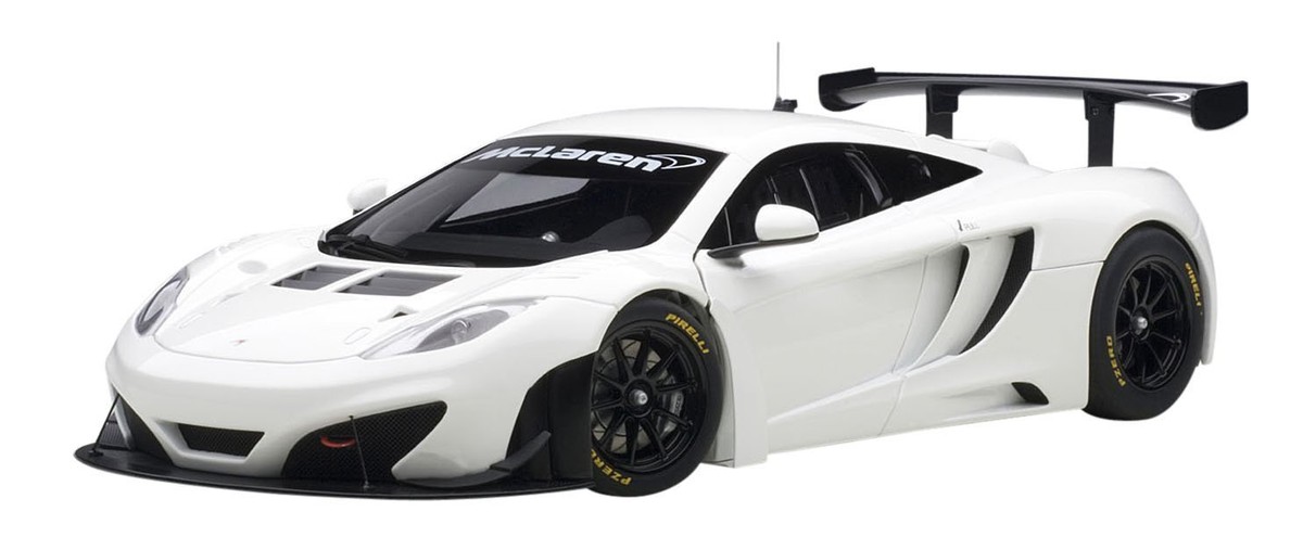 自動車 1/18 AUTOart McLAREN 12C GT3 #0001 AUTOART - MCLAREN MP4-12C GT3 (2011) Weißer Maßstab: 1/18