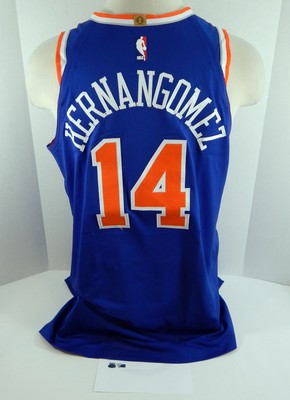 2017-18 New York Knicks Willy Hernangomez #14 Game Used Blue Jersey vs WAS 1318 | eBay