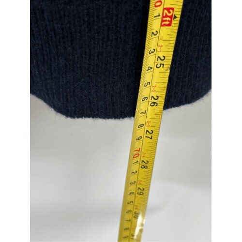 Neiman Marcus Cashmere Collection Sweater Turtleneck Women XXL Navy Blue - Picture 2 of 7