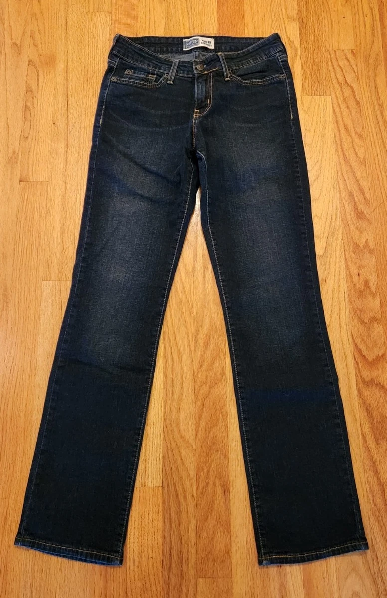 Levi s Signature Modern Straight Jeans Womens 4 M Embroidered Back