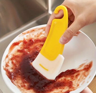 1 Silikon Antihaft Pfanne Schaber Schüssel Reiniger Topf Reinigungswerkzeug Reinigungsspachtel