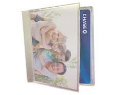 Tri-fold Wallet Photo 6 Page Insert for Debit Card Holder - Set of 5