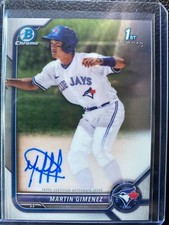 2022 Bowman Chrome 1st MARTIN GIMENEZ Auto! Mint! Toronto! 1st RC! ⚾️ 