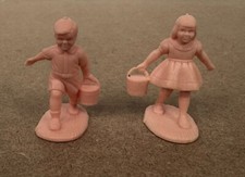 Vintage 1950s Marx Fairy Tale Jack and Jill Nursery Rhyme Fairytale Plastic