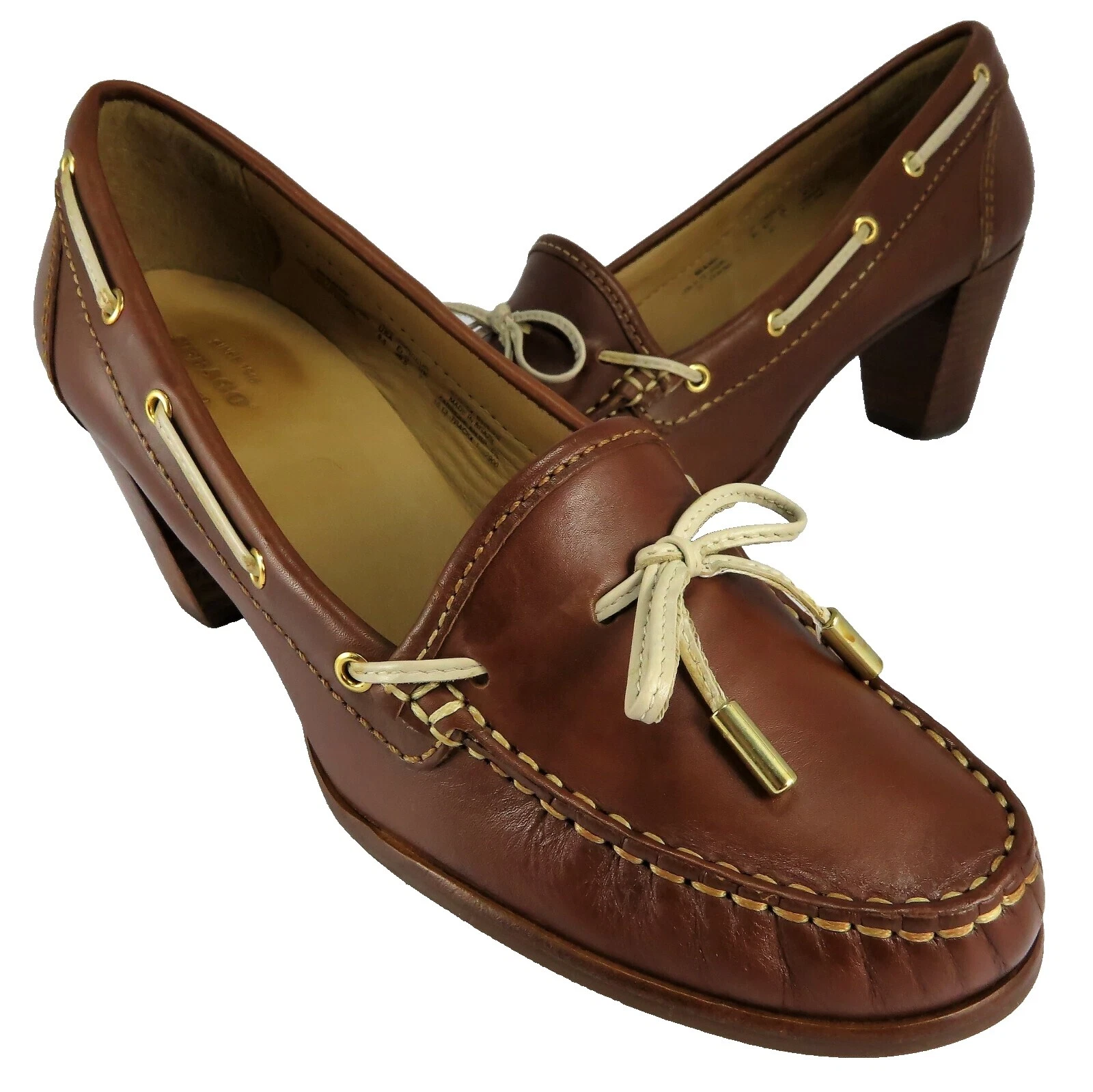 Sebago superior de cuero para mujer