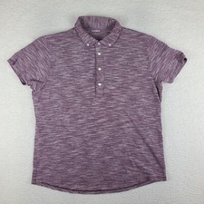 Bonobos Polo Shirt Mens XL Purple Heathered Performance Short Sleeve