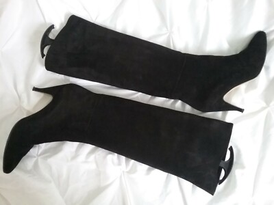 Casadei  Wildleder Krempel Stiefel Gr.37 Schwarz