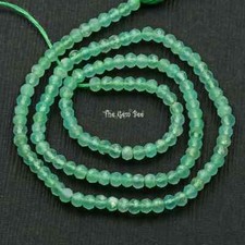 3.2mm Australian Chrysoprase Faceted Rondelle Beads 13 inch strand