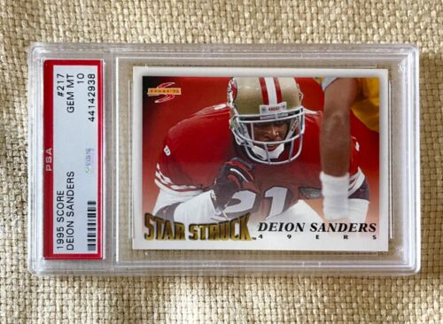 Deion Sanders - 1995 SCORE - STAR STRUCK - PSA 10 - POP 10