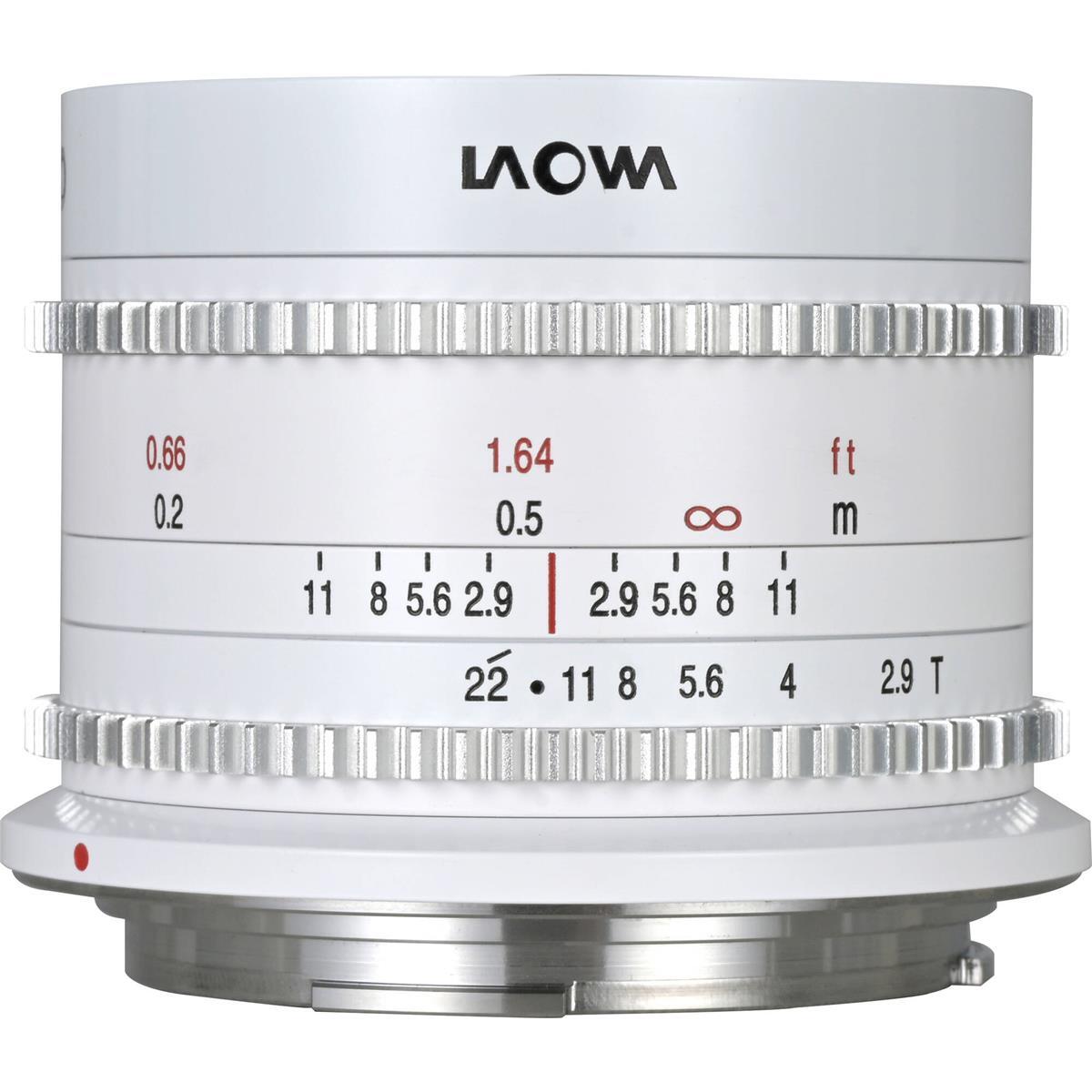 Кинообъектив Venus Laowa 9mm T2.9 с нулевым разрешением для Canon RF, белый #VE929RFCW