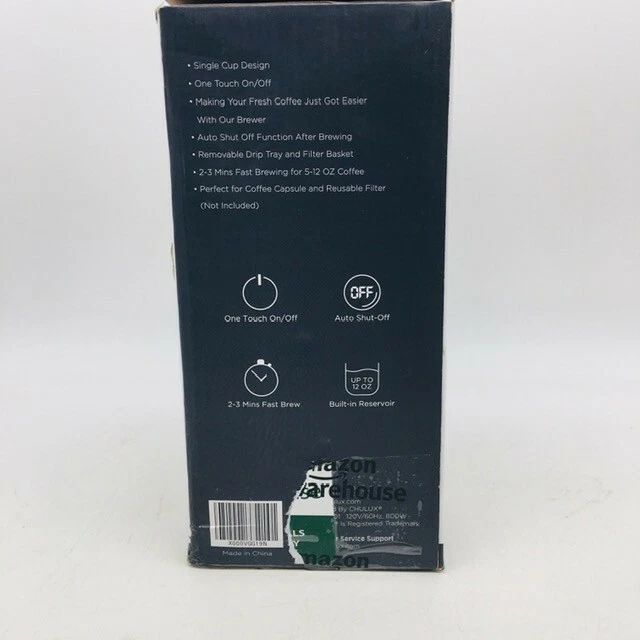 Chulux Upgrade Portable One Touch Single Serve Fast Coffee Brewing Machine - Image 3 of 4