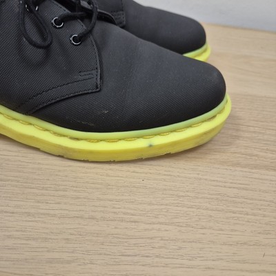 Dr Martens 1461 Ajax Neon Green Sole Black Canvas Oxford  display picture 3