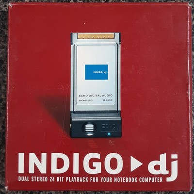 Echo Indigo DJ PCMCIA sound card DJ2536397 Digital Audio for Notebook Computer
