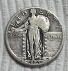 1927 D Standing Liberty Quarter ($.25). Estimated Very Good 8. A0970.