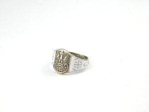 4987 WW2 WW1 POLISH RING SIGNET 1942 POLAND
