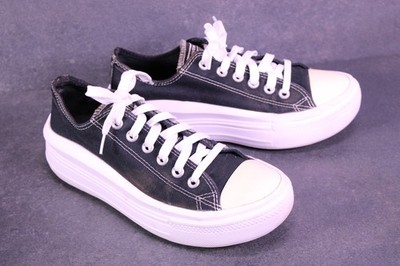 Converse Sneaker Chucks Move OX Plateau Damen Gr. 39,5 schwarz Platform BC1824