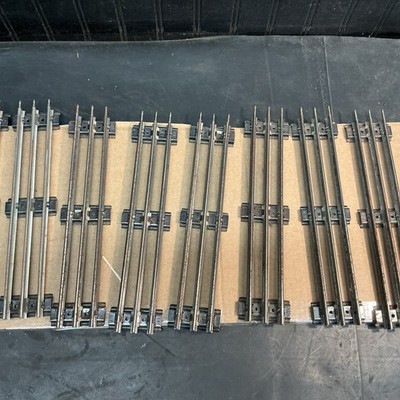 Lot Of  8pc Vintage Lionel 0-Gauge Black Metal Train Track Straight