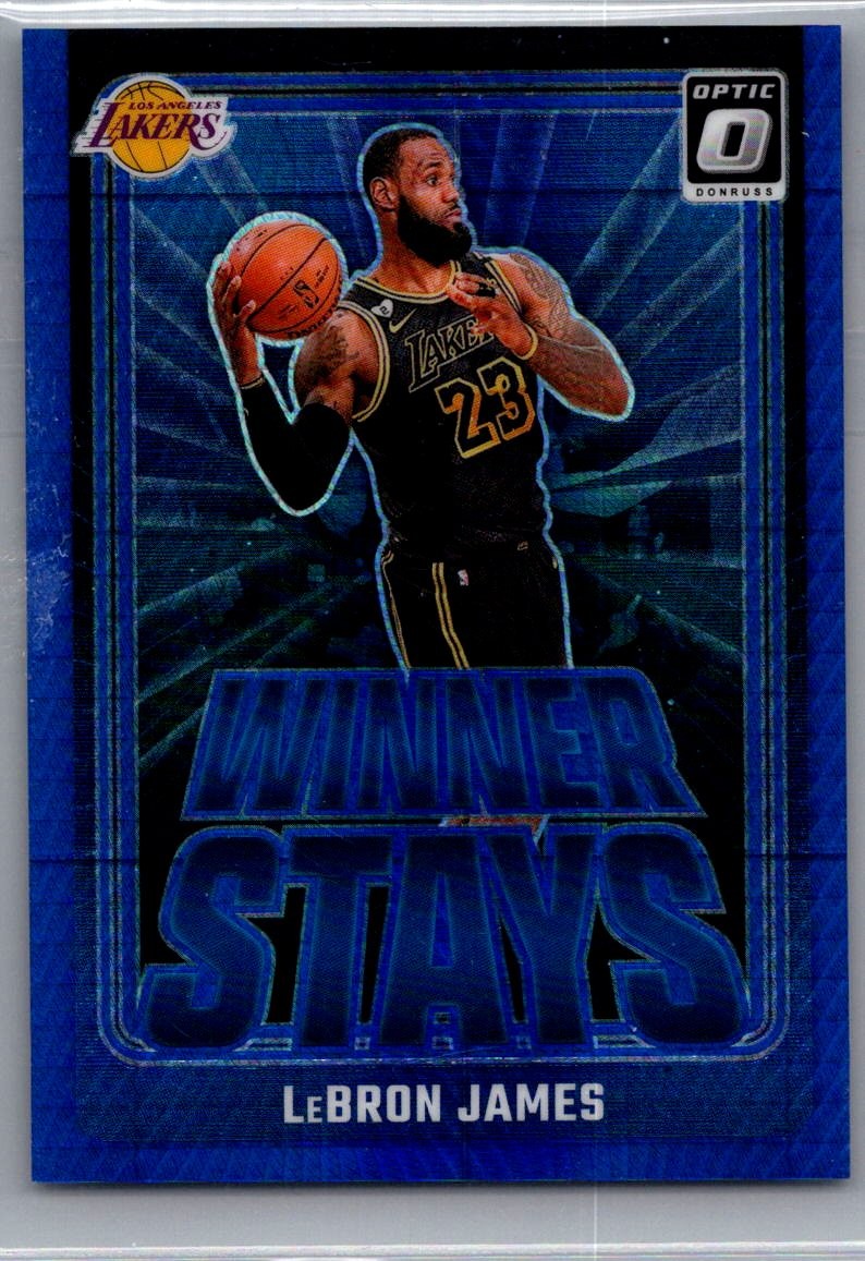 2024-25 Donruss Optic #1 LeBron James Winner Stays Hyper Blue #/175