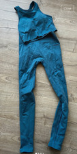 Superdry Leggings Sports Bra Set - Teal - Ladies UK 10-12