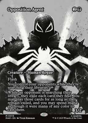 Light Play x 1 Opposition Agent - Foil - Borderless Marvel Universe