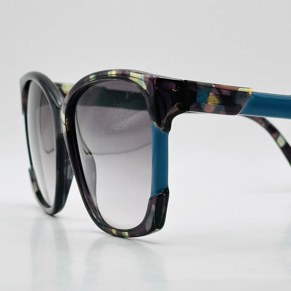 Zeiss Sonnenbrille Damen oval grau türkis butterfly Vintage 80s 8136 NOS - Bild 3 von 4